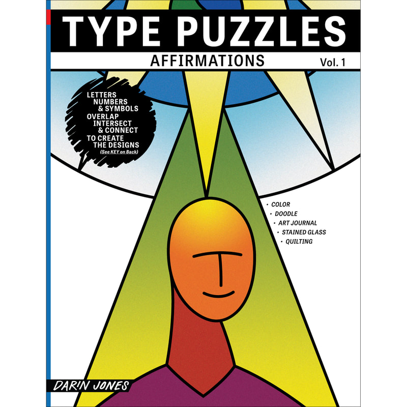 Type Puzzles Affirmations, Vol. 1 Front Cover by Darin Jones