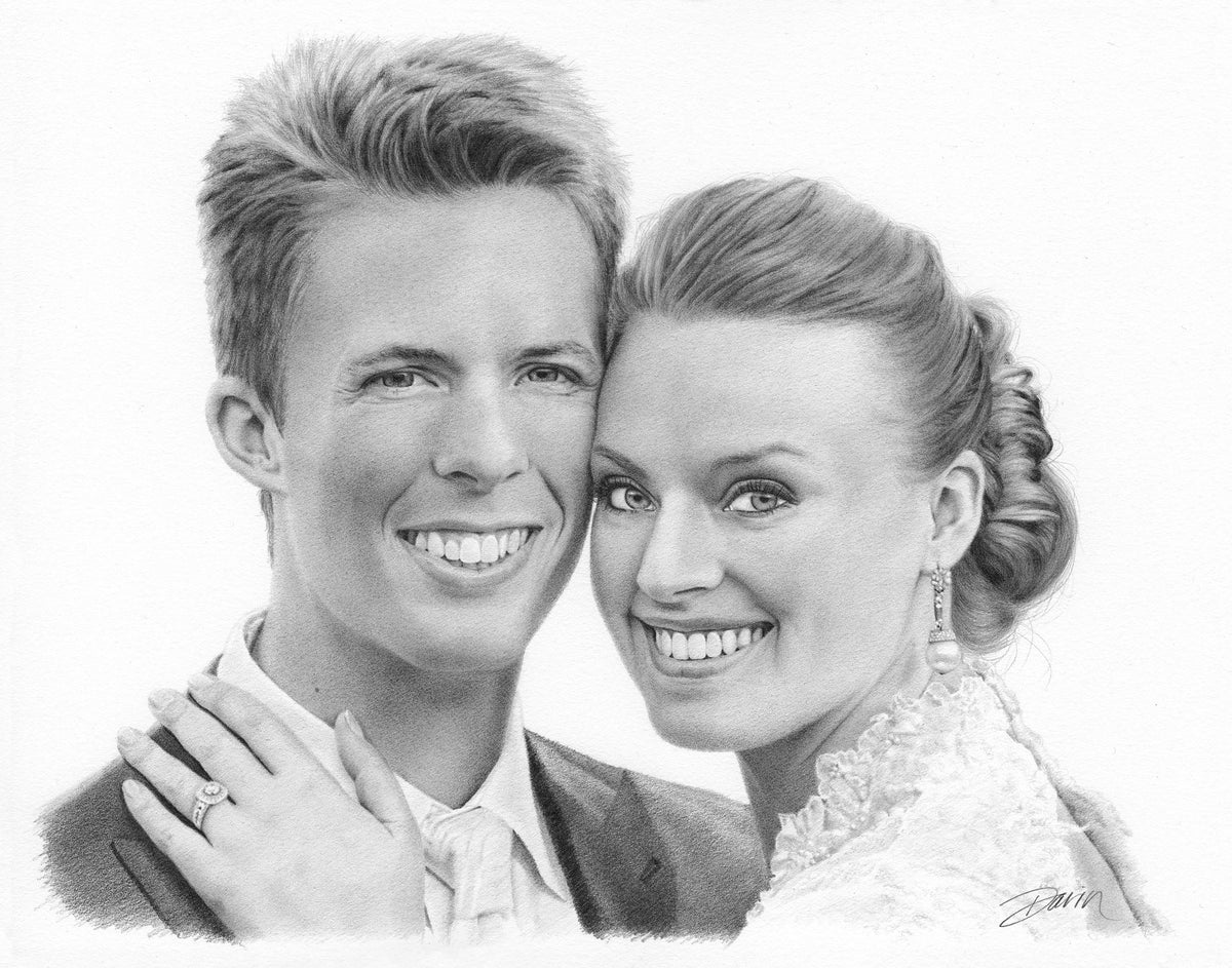 Christian & Jenny, Graphite on Museum Board
