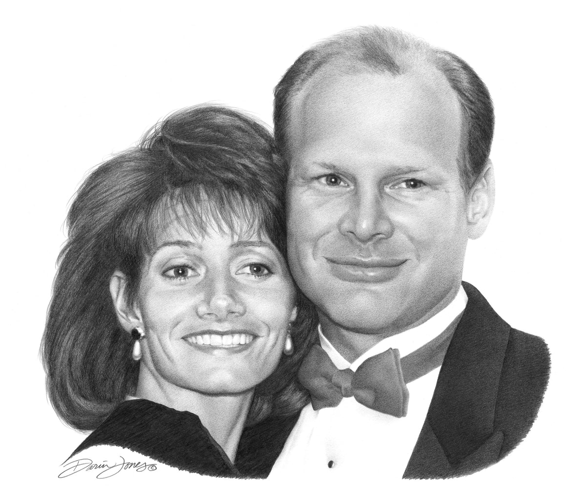 Georgia & Gary, Graphite on Museum Board