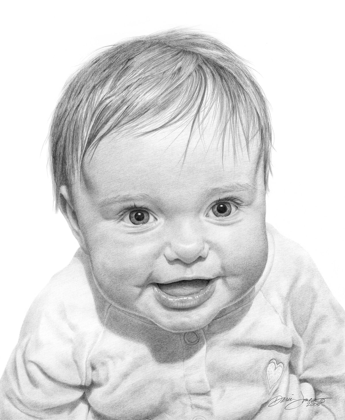 Eyes of Light, Graphite on Museum Board