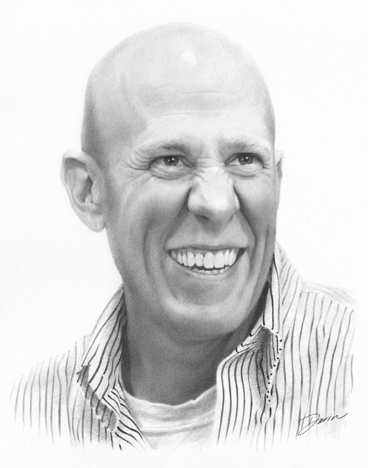 David, Graphite on Museum Board