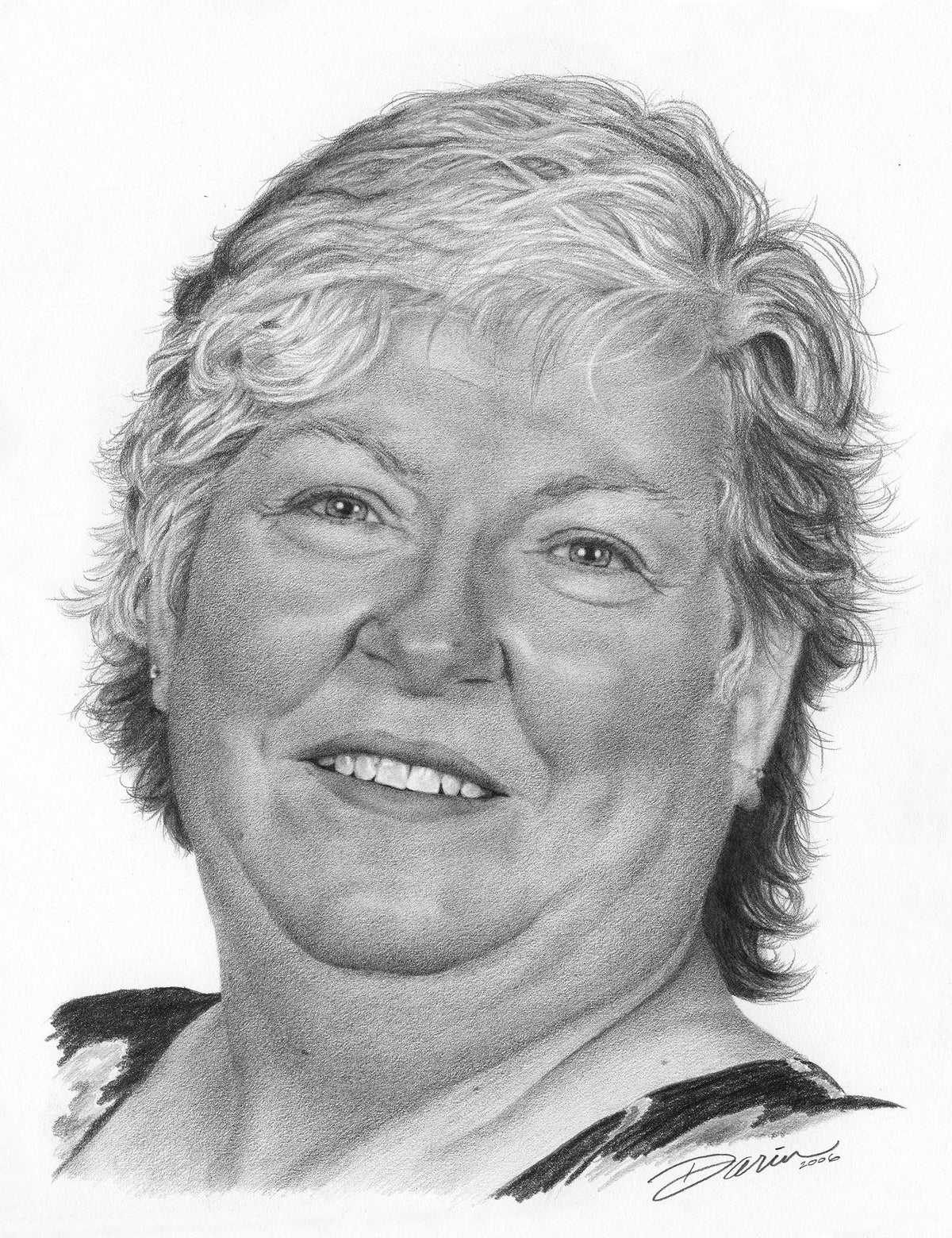Carol Ann, Graphite on Museum Board