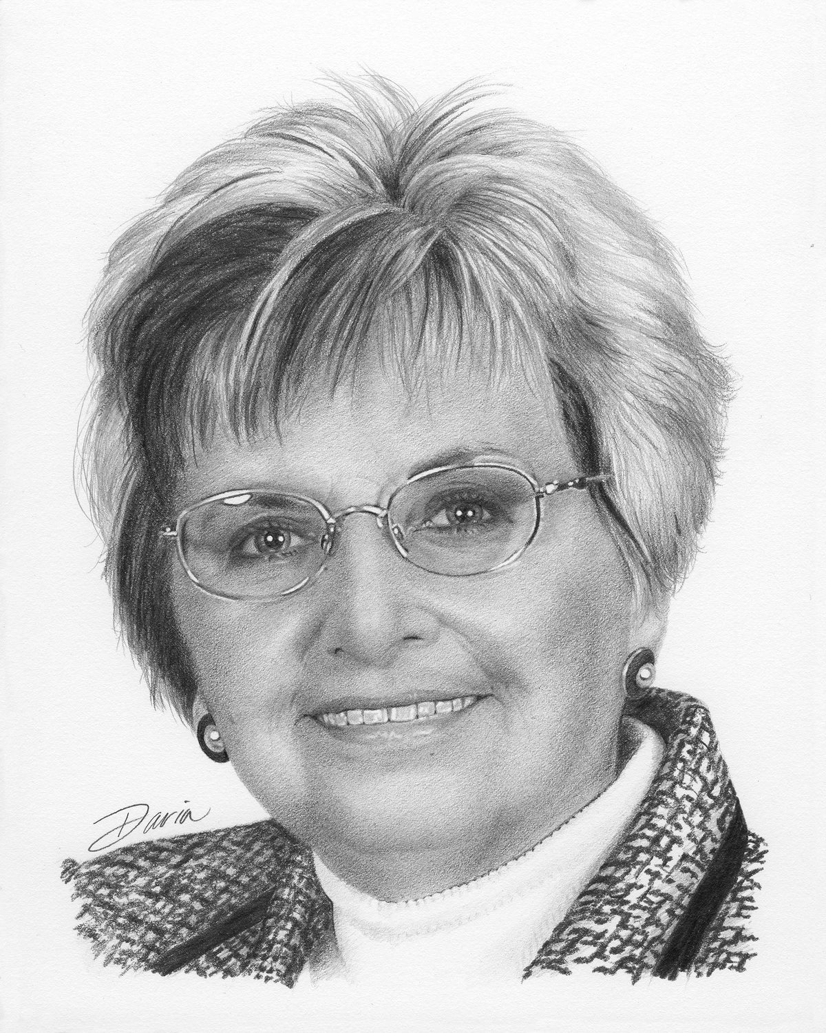 Joyce, Graphite on Museum Board