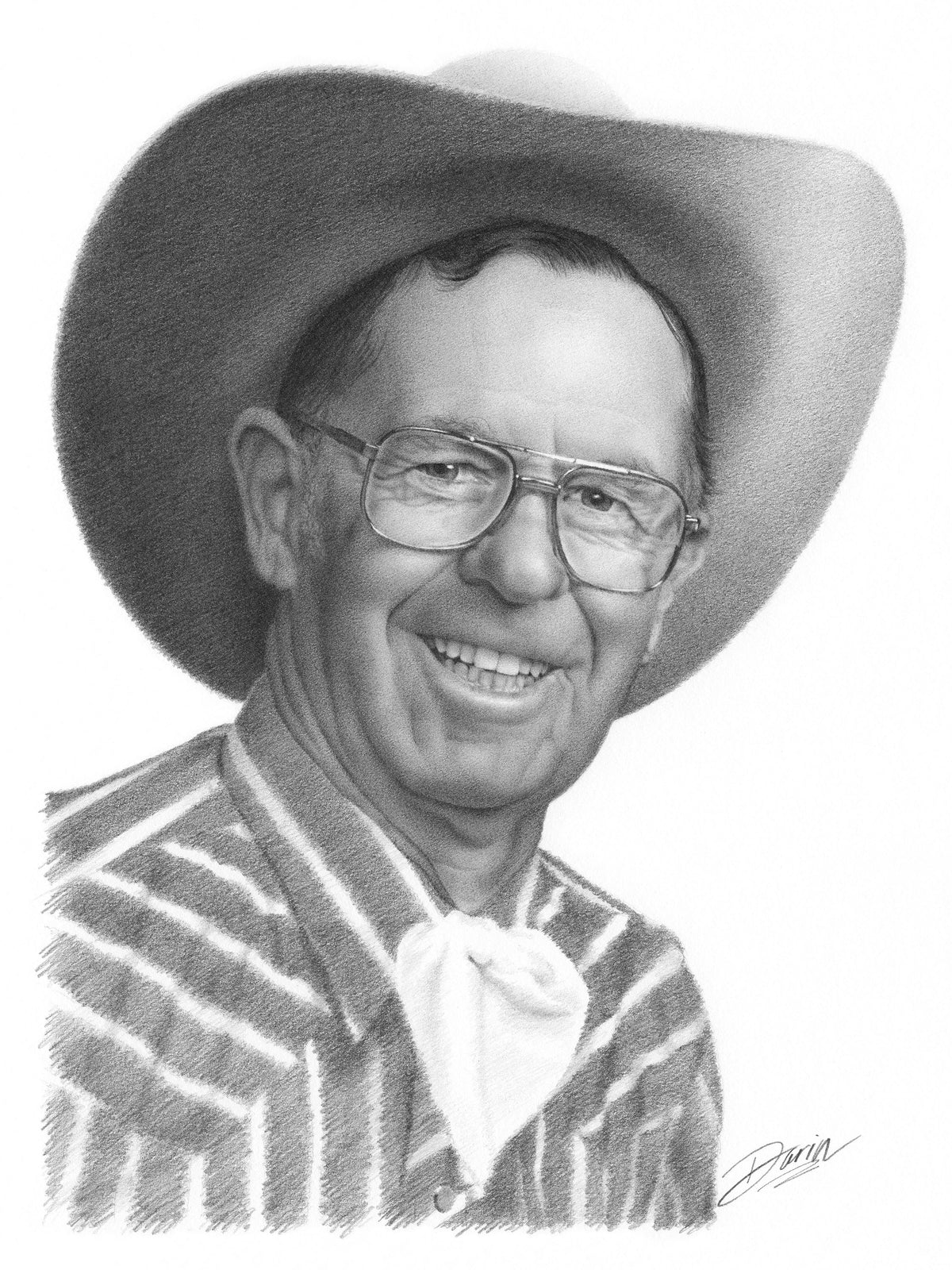 Remembering Bill, Graphite on Museum Board