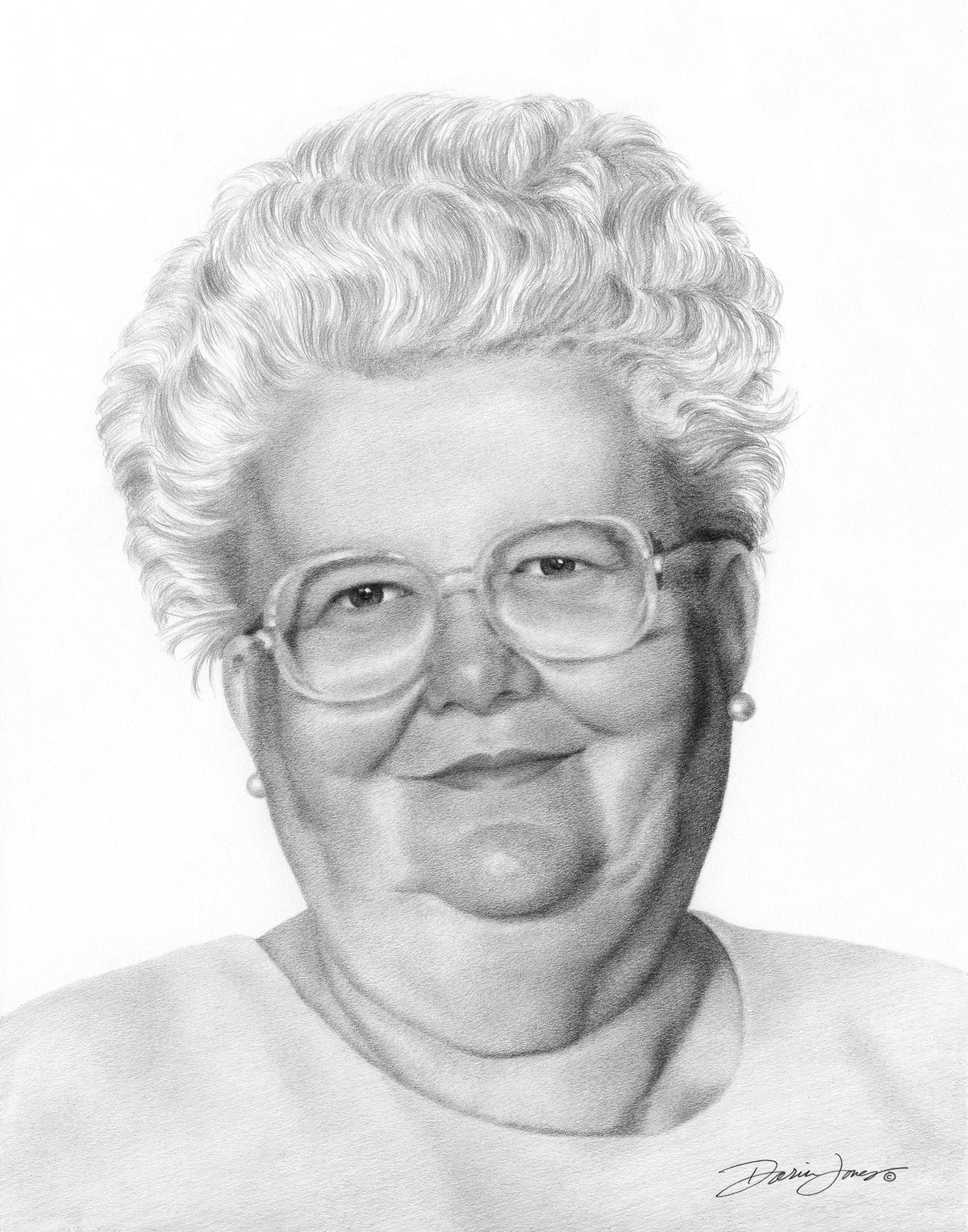 Momma Baer, Graphite on Museum Board